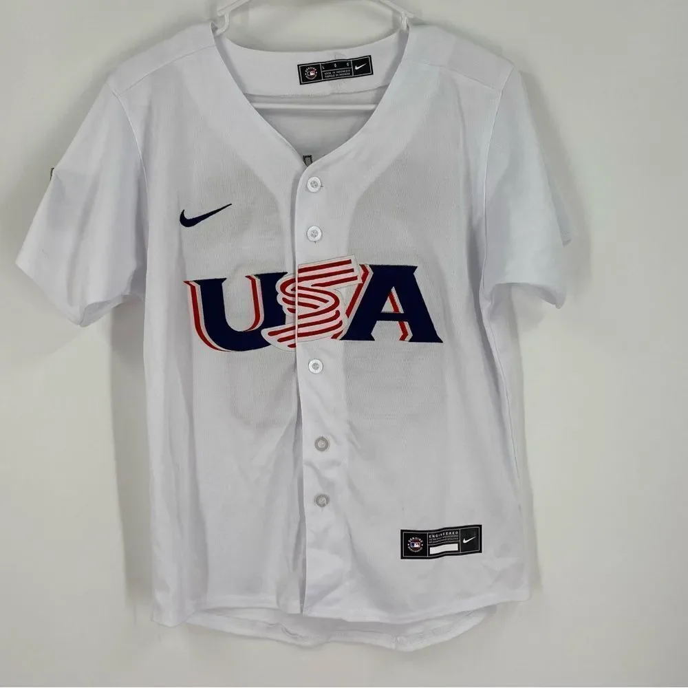 Kyle Higashioka Team USA Nike Jersey New York Yankees Catcher size Boys L